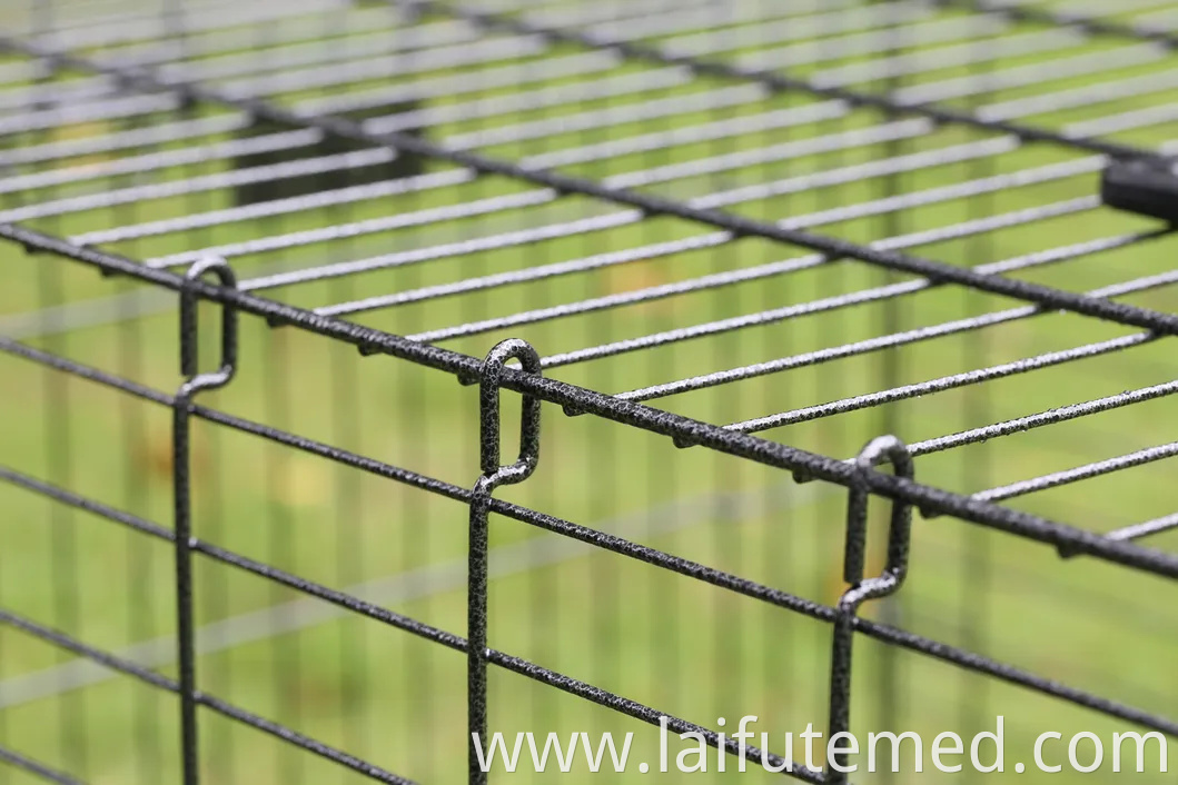 B40001 Wire Pet Cages House for Dogs and Cats Foldable Iron Carriers Animal Cage Crate Boarding Kennels Collapsible Places